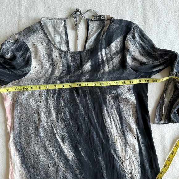 Go Silk Bell Sleeves Tie Dye Blouse Size S - Picture 7 of 10